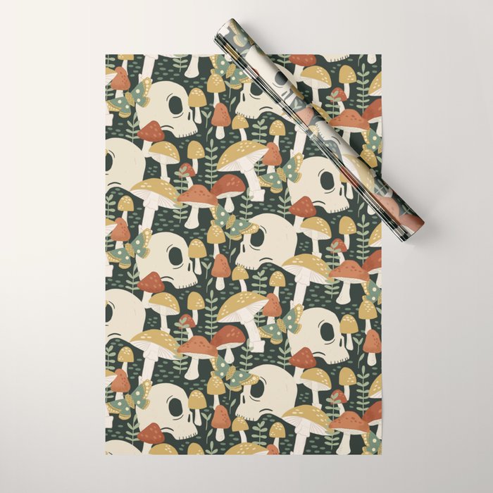 Death Mushrooms Wrapping Paper Gallery Image 1