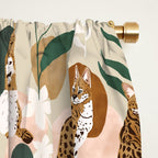 Serval cat abstract nature Window Curtain Gallery Image 2