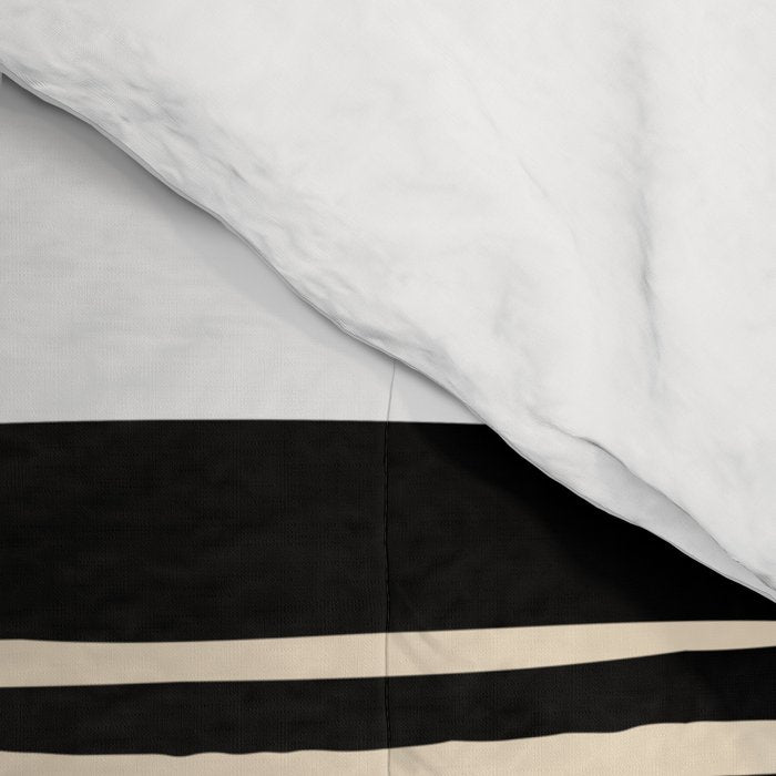 Quail Block Print - Black & Beige Comforter Gallery Image 4