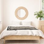 Quail Block Print - Black & Beige Duvet Cover Gallery Image 3