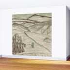 Charcoal Landscape Wall Mural Gallery Image 2