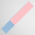 Minimalist Color Block Striped Solid in Pastel Pink and Baby Blue Table Runner Gallery Image 3