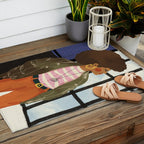 Girl with Golden Earing Outdoor Rug Gallery Image 2