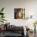 Girl with Golden Earing Wood Wall Art Gallery Image 2