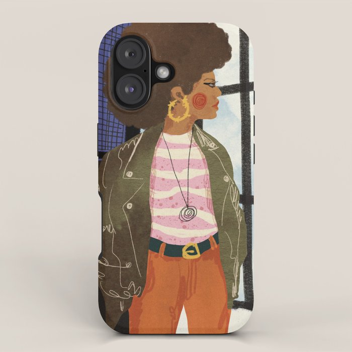 Girl with Golden Earing iPhone Case Gallery Image 1