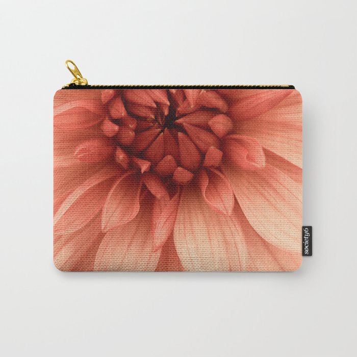 Prima Donna - Modern Botanical Photograph - Dahlia Flower Photo - Floral Print Carry All Pouch Gallery Image 1