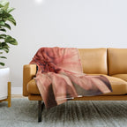Prima Donna - Modern Botanical Photograph - Dahlia Flower Photo - Floral Print Throw Blanket Gallery Image 1