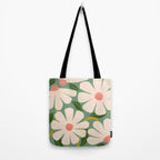Wild Daisies - green Tote Bag Gallery Image 2