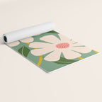 Wild Daisies - green Yoga Mat Gallery Image 2