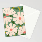 Wild Daisies - green Stationery Card Gallery Image 2
