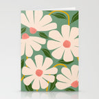 Wild Daisies - green Stationery Card Gallery Image 2