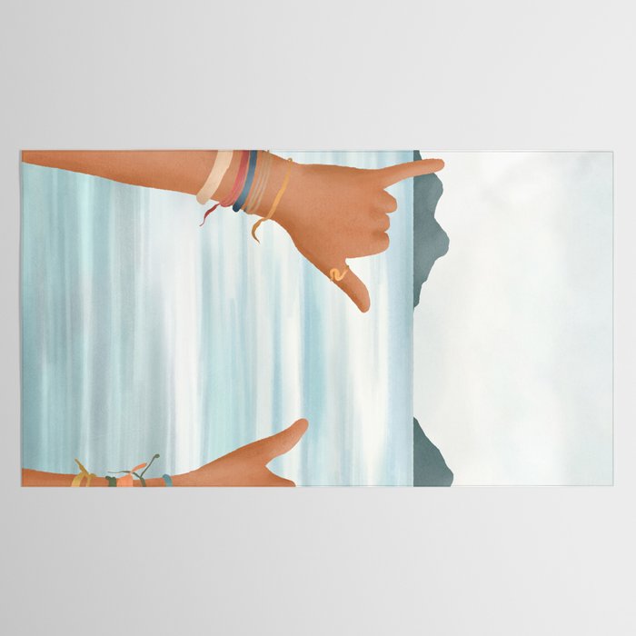 Shaka Sign Tablecloth Gallery Image 2