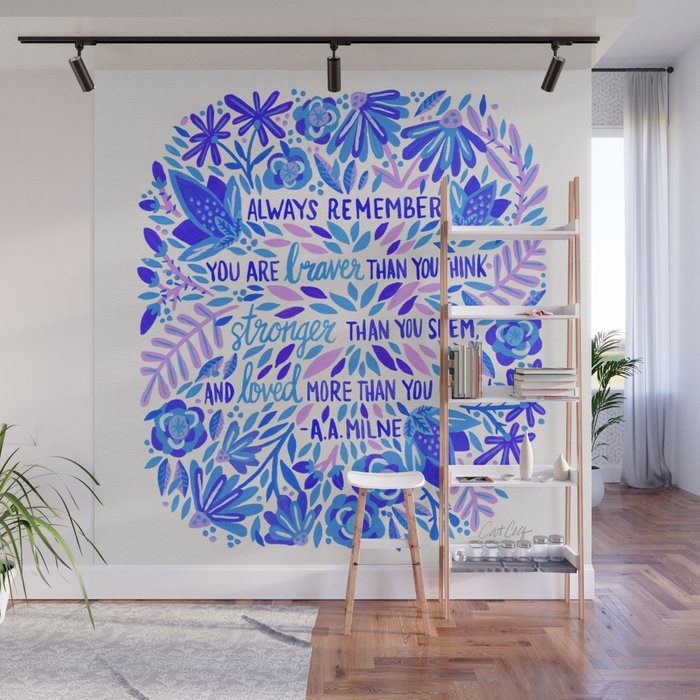 Always Remember - Indigo Palette Wall Mural Gallery Image 1