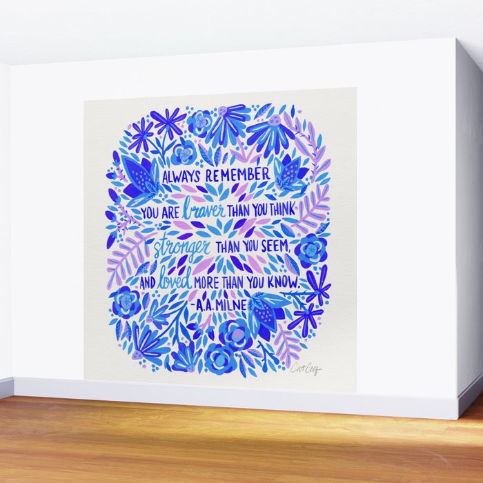 Always Remember - Indigo Palette Wall Mural Gallery Image 2