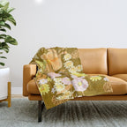 Grandma's Flowers Throw Blanket Gallery Image 1