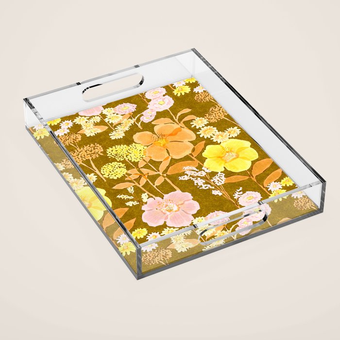 Grandma's Flowers Acrylic Tray Gallery Image 1