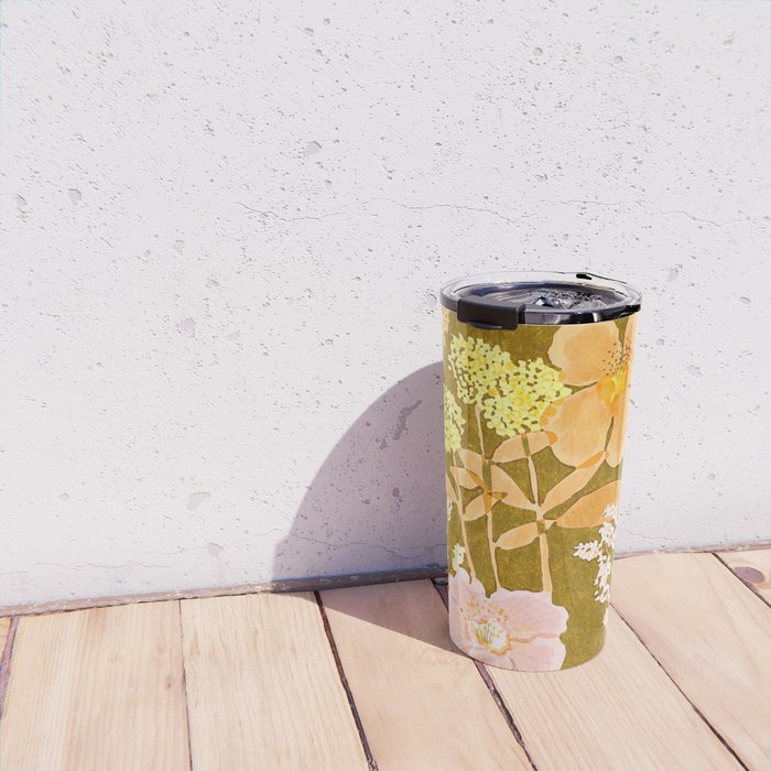 Grandma's Flowers Travel Mug Gallery Image 4