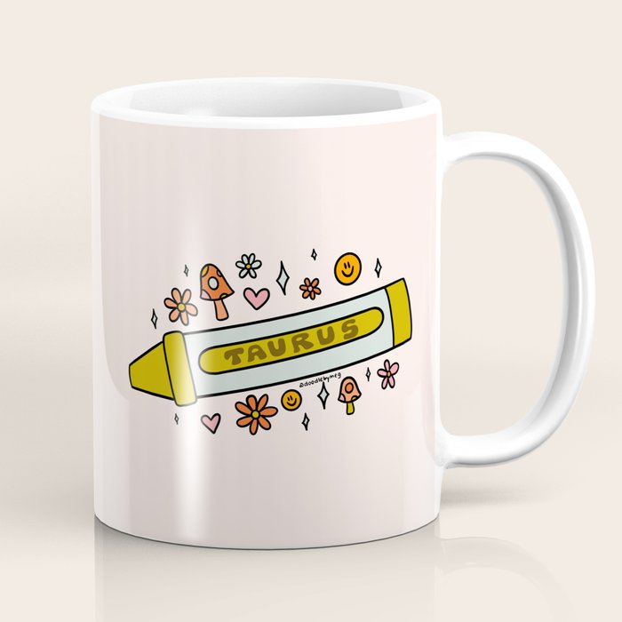 Taurus Crayon Coffee Mug Gallery Image 1