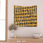 Pure Strokes #2 / Orange, Pink & Blue Wall Tapestry Gallery Image 2