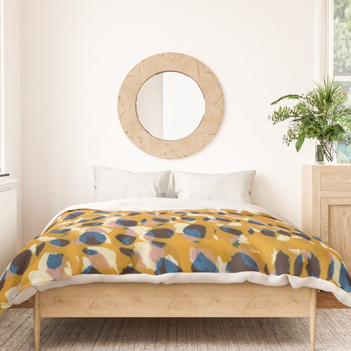Pure Strokes #2 / Orange, Pink & Blue Duvet Cover Gallery Image 3