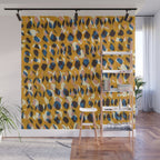 Pure Strokes #2 / Orange, Pink & Blue Wall Mural Gallery Image 1