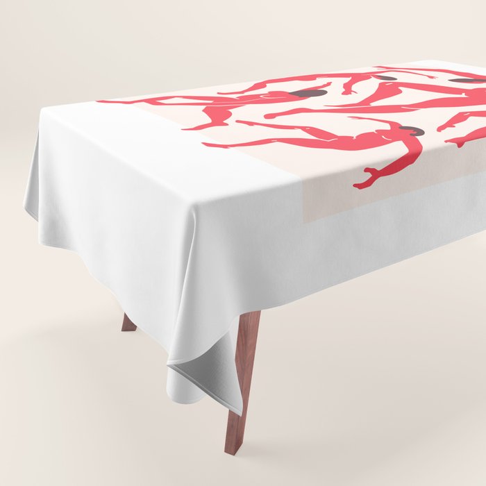 The Dance 3 | Henri Matisse - La Danse | Scarlet Red Edition Tablecloth Gallery Image 1