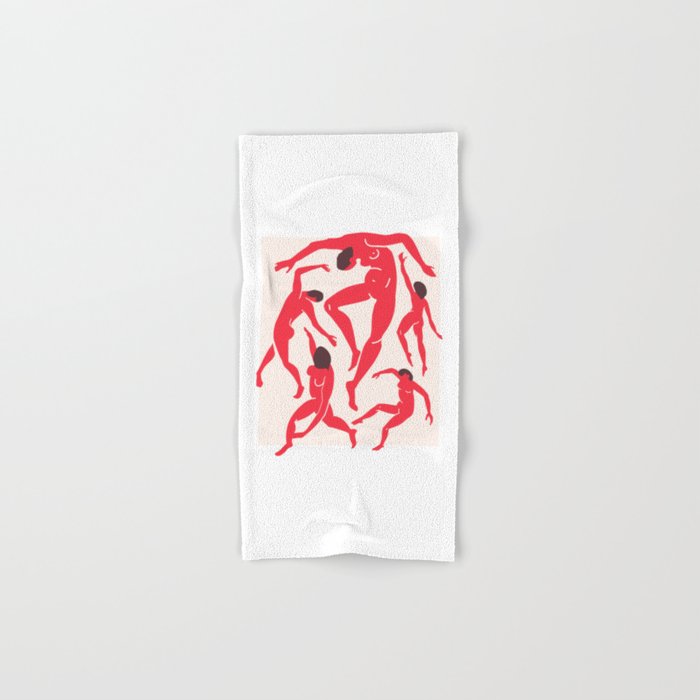The Dance 3 | Henri Matisse - La Danse | Scarlet Red Edition Bath Towel Gallery Image 1