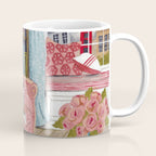 Cat on sofa in London pastel colours Coffee Mug Gallery Image 1
