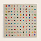 Infinite Polka Daubs Wood Wall Art Gallery Image 1