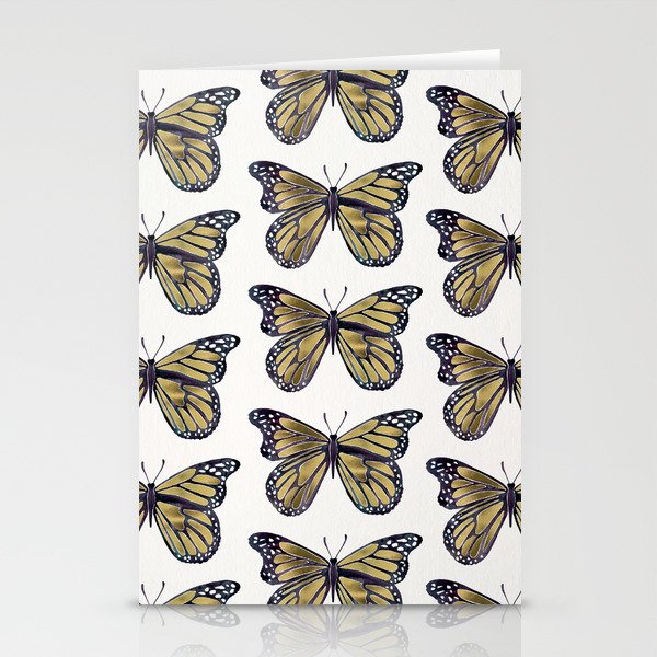 Gold Butterfly Stationery Card Gallery Image 2