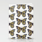 Gold Butterfly Stationery Card Gallery Image 2