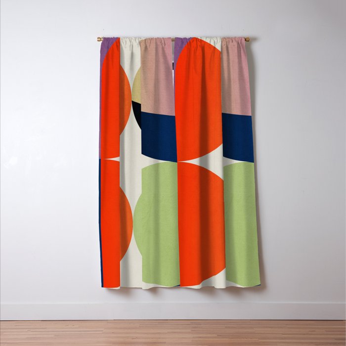 Abstract Shapes 32 Window Curtain Gallery Image 3