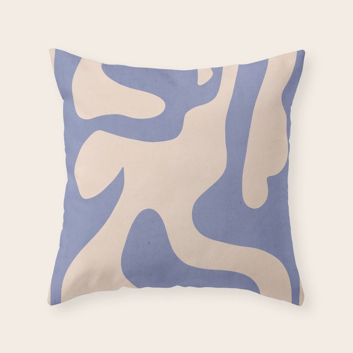 Modern Abstract Shapes 78 Throw Pillow Gallery Image 1