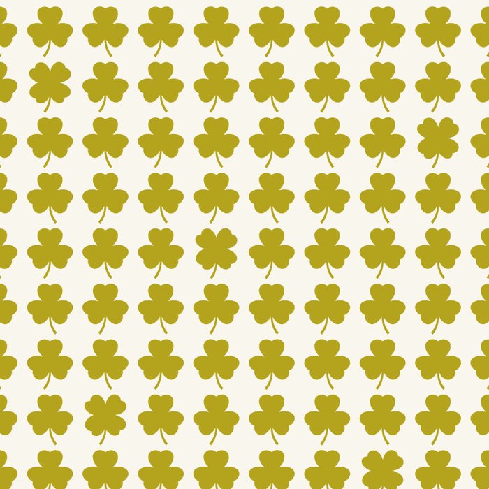 Clovers XIX Chartreuse Botanical Pattern Coffee Mug Gallery Image 2