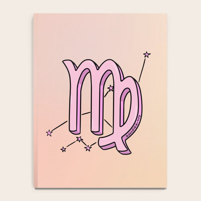 Virgo Symbol Notebook Gallery Image 4