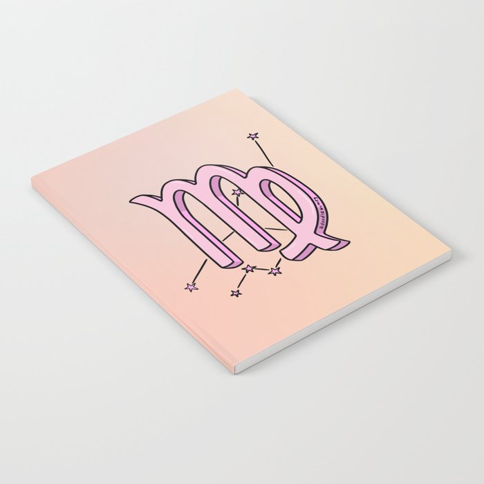 Virgo Symbol Notebook Gallery Image 2