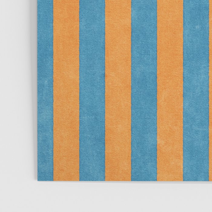 STRIPES - 005 - blue and orange Poster Gallery Image 3