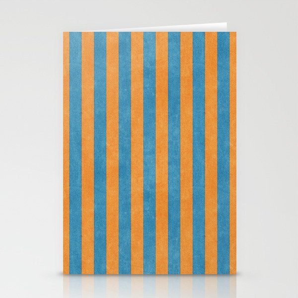 STRIPES - 005 - blue and orange Stationery Card Gallery Image 2