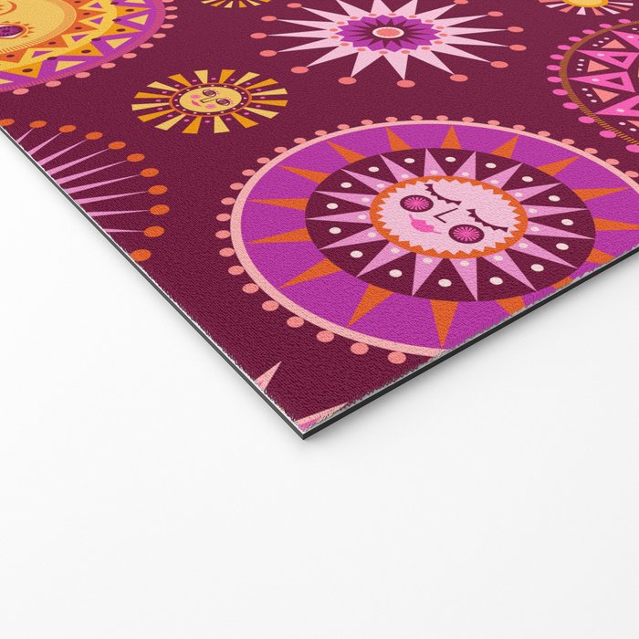 Here Comes the Sun - Pink and Magenta Welcome Mat Gallery Image 2