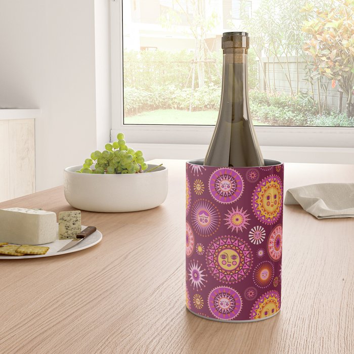 Here Comes the Sun - Pink and Magenta Wine Chiller Gallery Image 4
