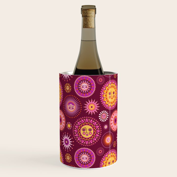 Here Comes the Sun - Pink and Magenta Wine Chiller Gallery Image 1