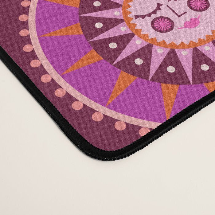 Here Comes the Sun - Pink and Magenta Desk Mat Gallery Image 4