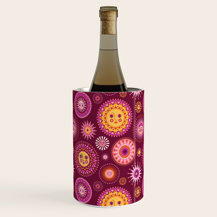 Here Comes the Sun - Pink and Magenta Wine Chiller Gallery Image 2