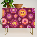 Here Comes the Sun - Pink and Magenta Credenza Gallery Image 1