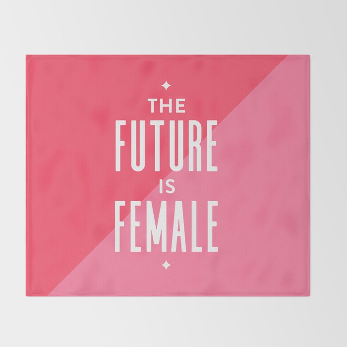 The Future is Female Throw Blanket Gallery Image 2