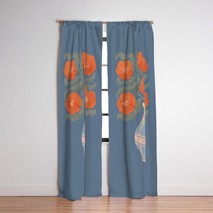 Flowers In A Vase Window Curtain Gallery Image 3