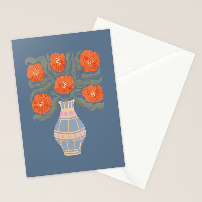 Flowers In A Vase Stationery Card Gallery Image 2