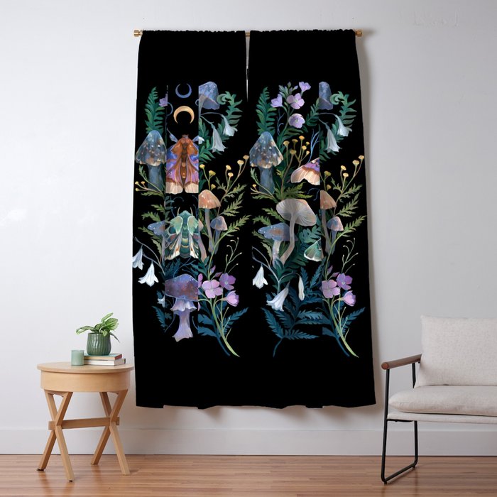 Sphinx Moth Moon Garden Window Curtain Gallery Image 5