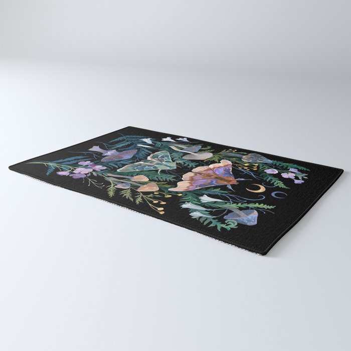 Sphinx Moth Moon Garden Rug Gallery Image 3