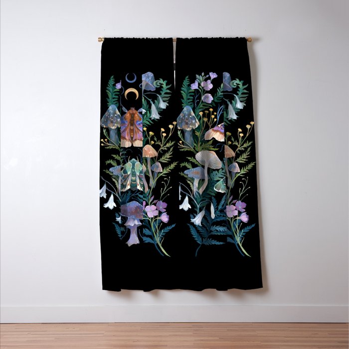 Sphinx Moth Moon Garden Window Curtain Gallery Image 3